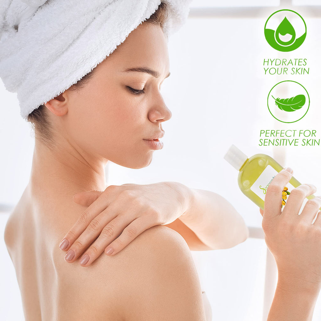Soapeauty Argan Oil – 100% Pure, Cold-Pressed Moroccan Oil for Skin, Hair & Face | 16 fl oz