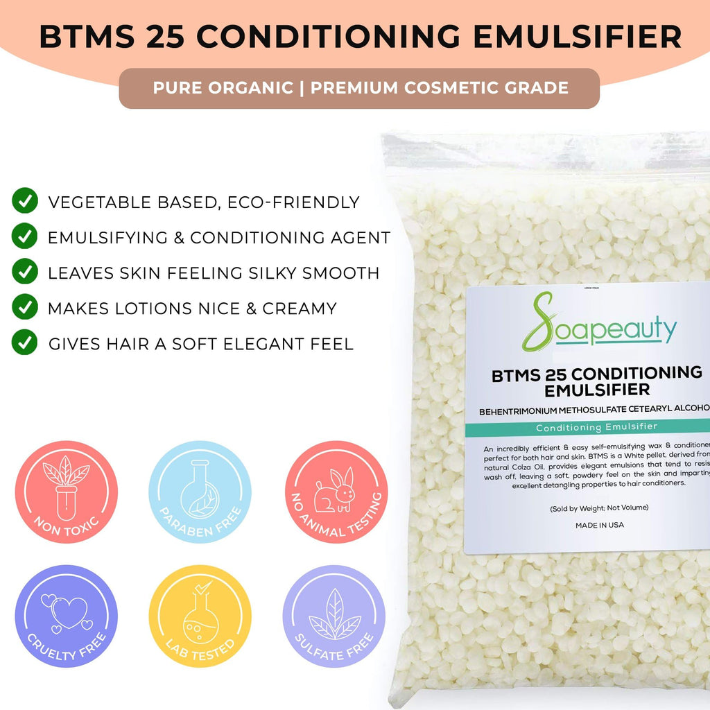 Soapeauty BTMS 25% 16 oz – Conditioning Emulsifier for Hair & Skin Care