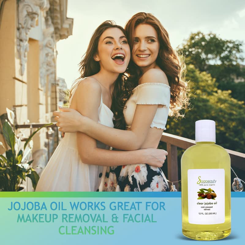 Soapeauty Clear Jojoba Oil – 100% Pure & Natural, Cold-Pressed, Hexane-Free | Multi-Purpose Moisturizing Oil (7 Pound)