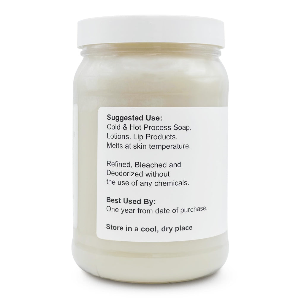 Soapeauty 100% Pure Refined Shea Butter – Odorless, Expeller-Pressed, 32 oz