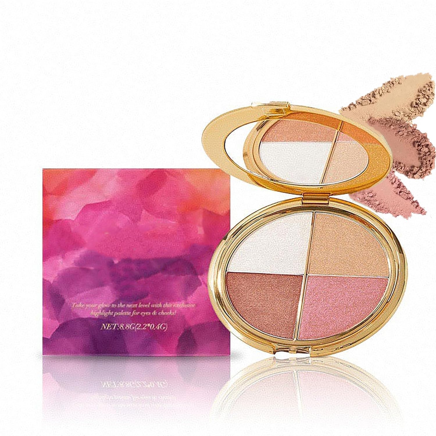 Soelegant Eye & Cheek Palette – 4-in-1 Glow, Eyeshadow & Highlighter