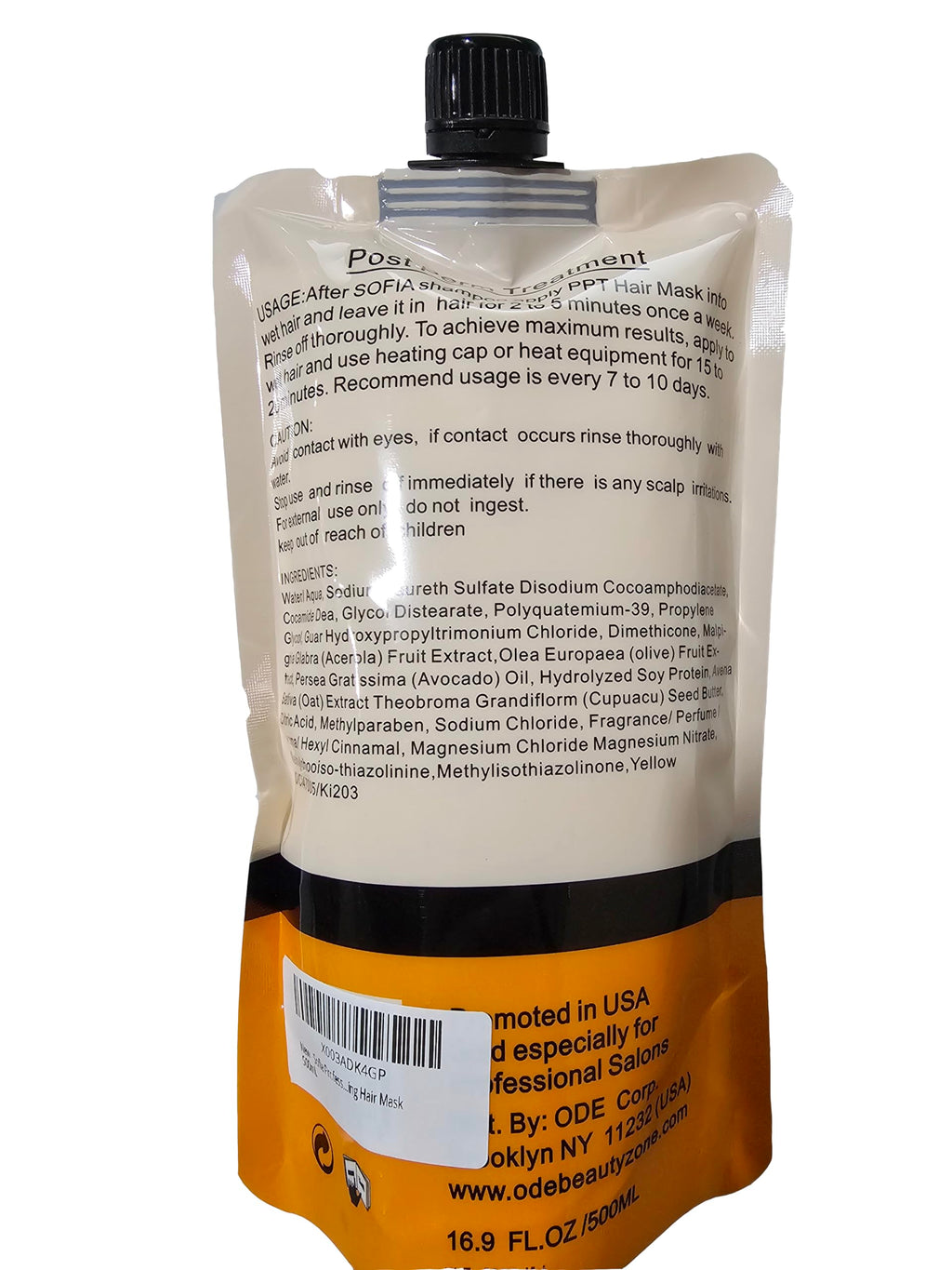 Sofia Professional PPT Post Perm Hydrating Hair Mask – 16.9 oz | Sofia by Ode