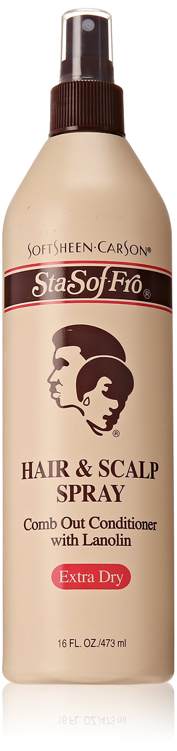 SoftSheen Sta-Sof-Fro Hair & Scalp Spray with Lanolin – Extra Dry, 16 oz