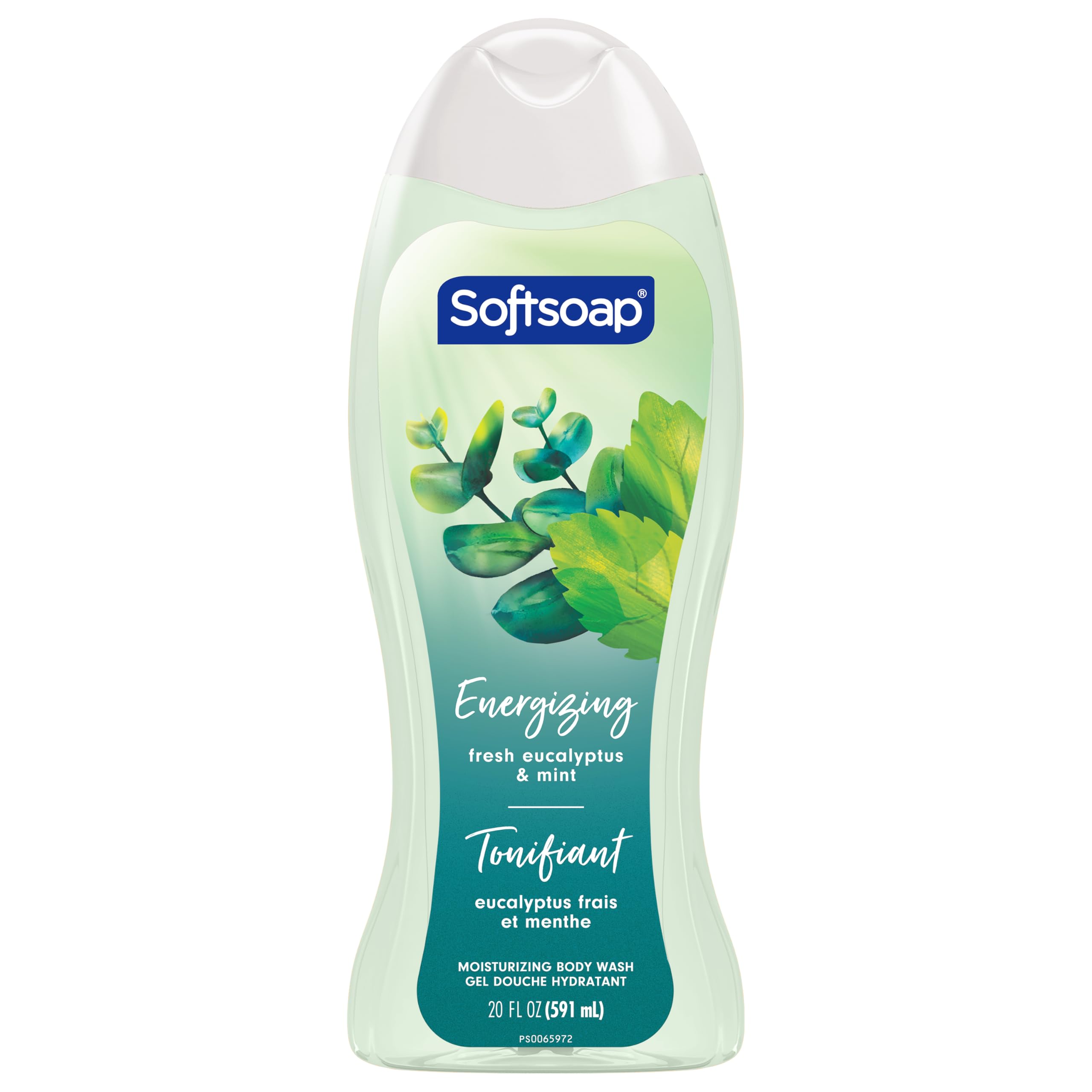 Softsoap Eucalyptus & Mint Body Wash – Moisturizing 4-Pack, 20 oz each