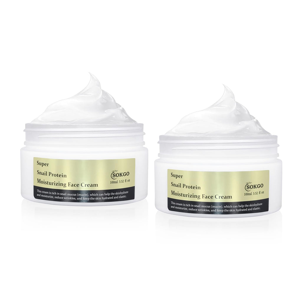 Sokgo Snail Mucin Cream | Revitalizing Hydrating Moisturizer for All Skin Types