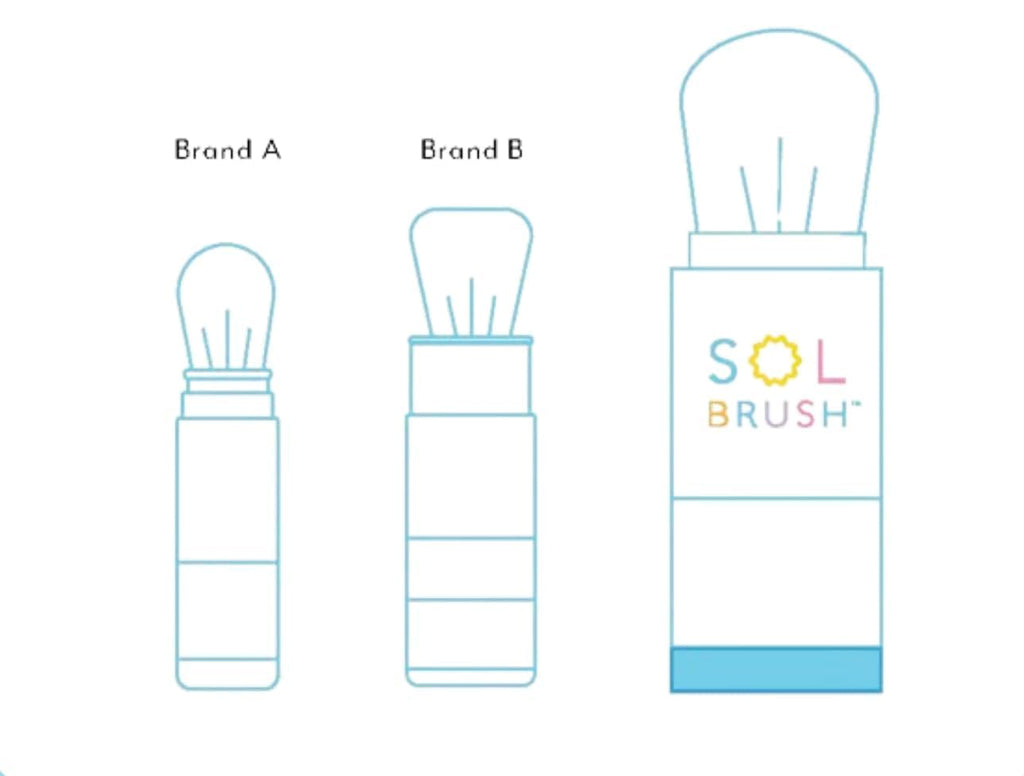 Sol Brush Minis SPF 50 Mineral Sunscreen with Brush-On Applicator