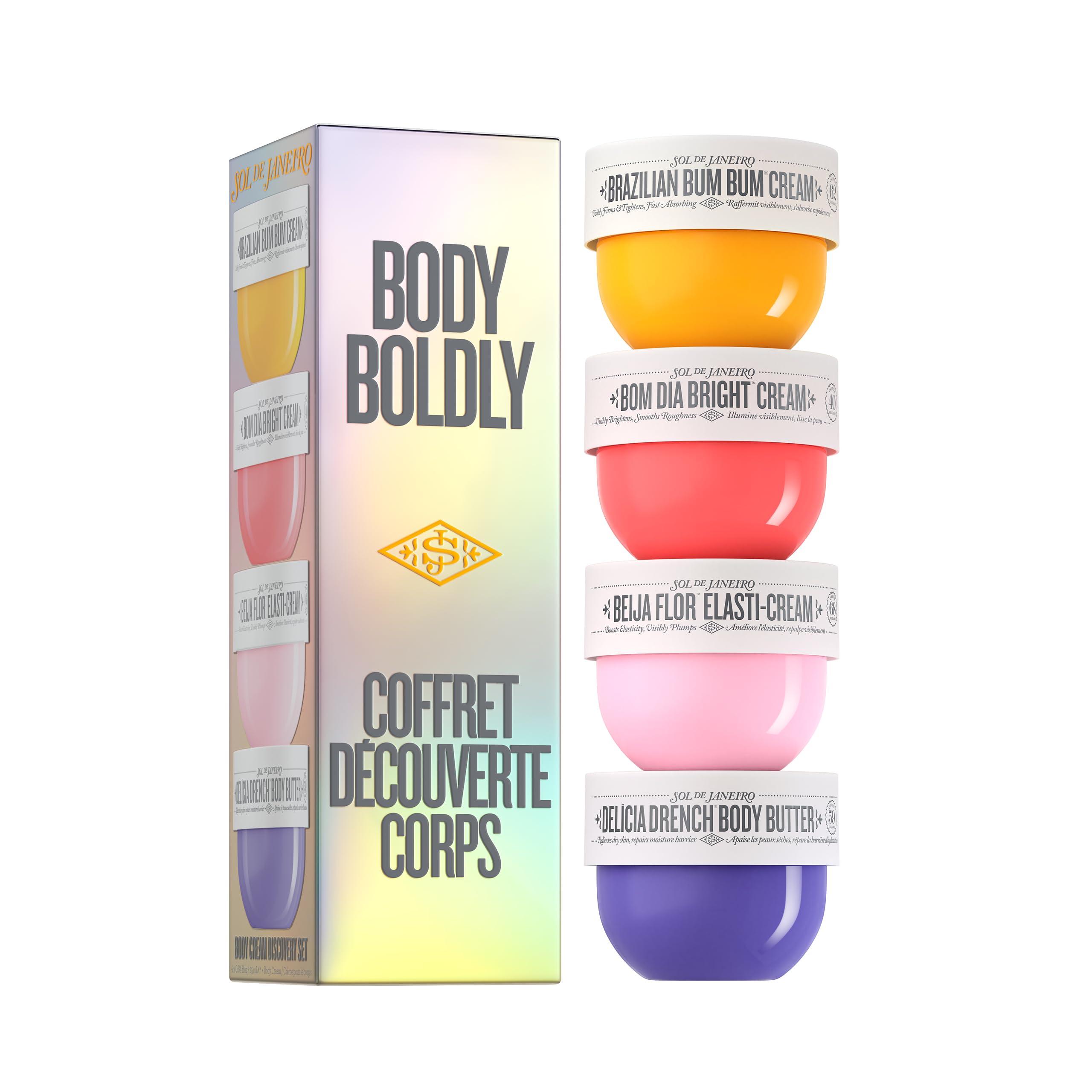 Sol de Janeiro Body Boldly Cream Discovery Set – 4x25mL Minis (Amazon Exclusive)