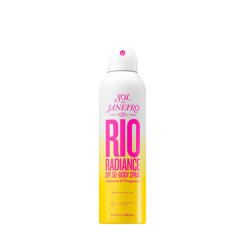 Sol de Janeiro Rio Radiance SPF 50 Body Spray – Broad Spectrum UVA/UVB, Niacinamide & Antioxidants