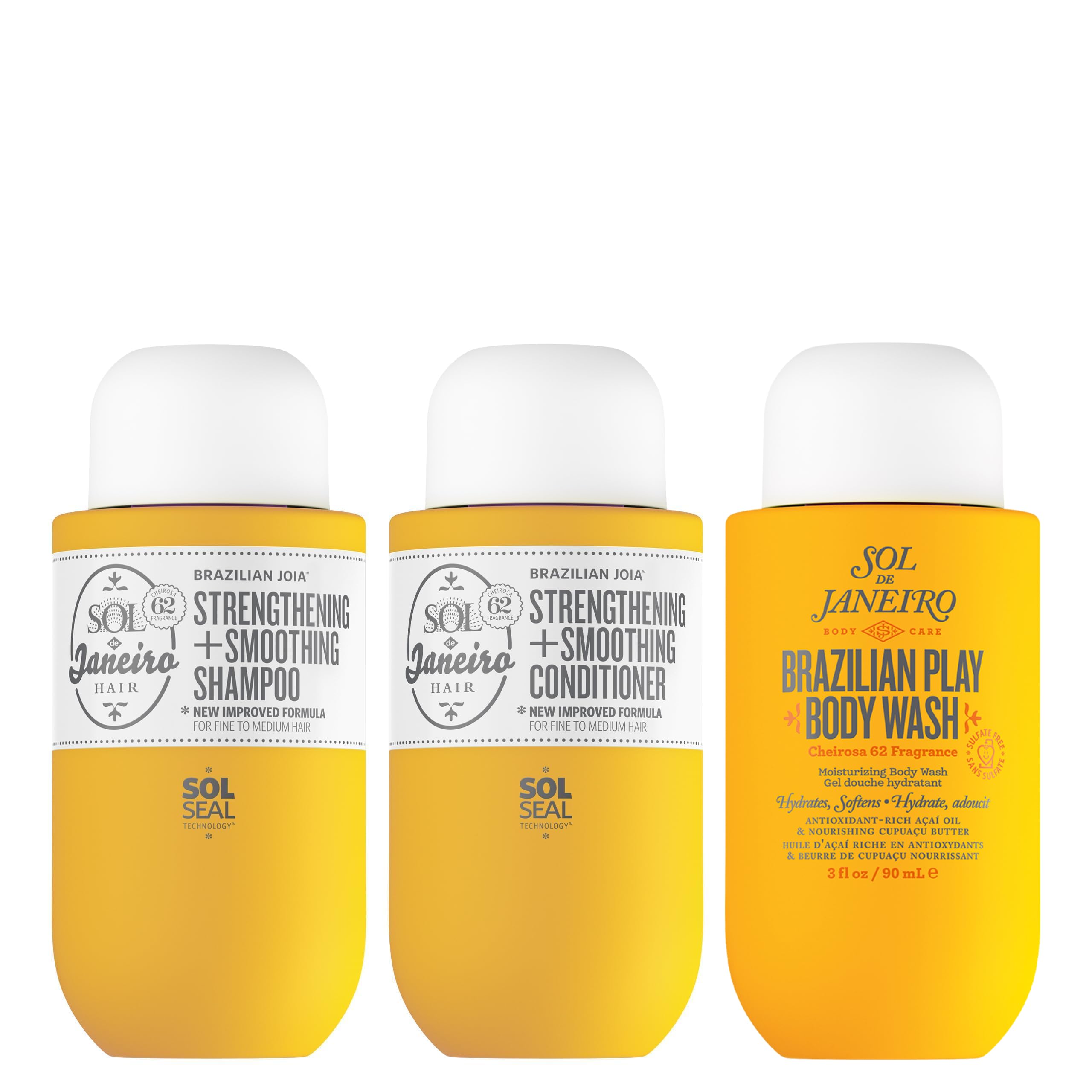 Sol de Janeiro Ultimate Shower Bundle – Travel Size Gel + Joia Hair Repair Duo | Amazon Exclusive