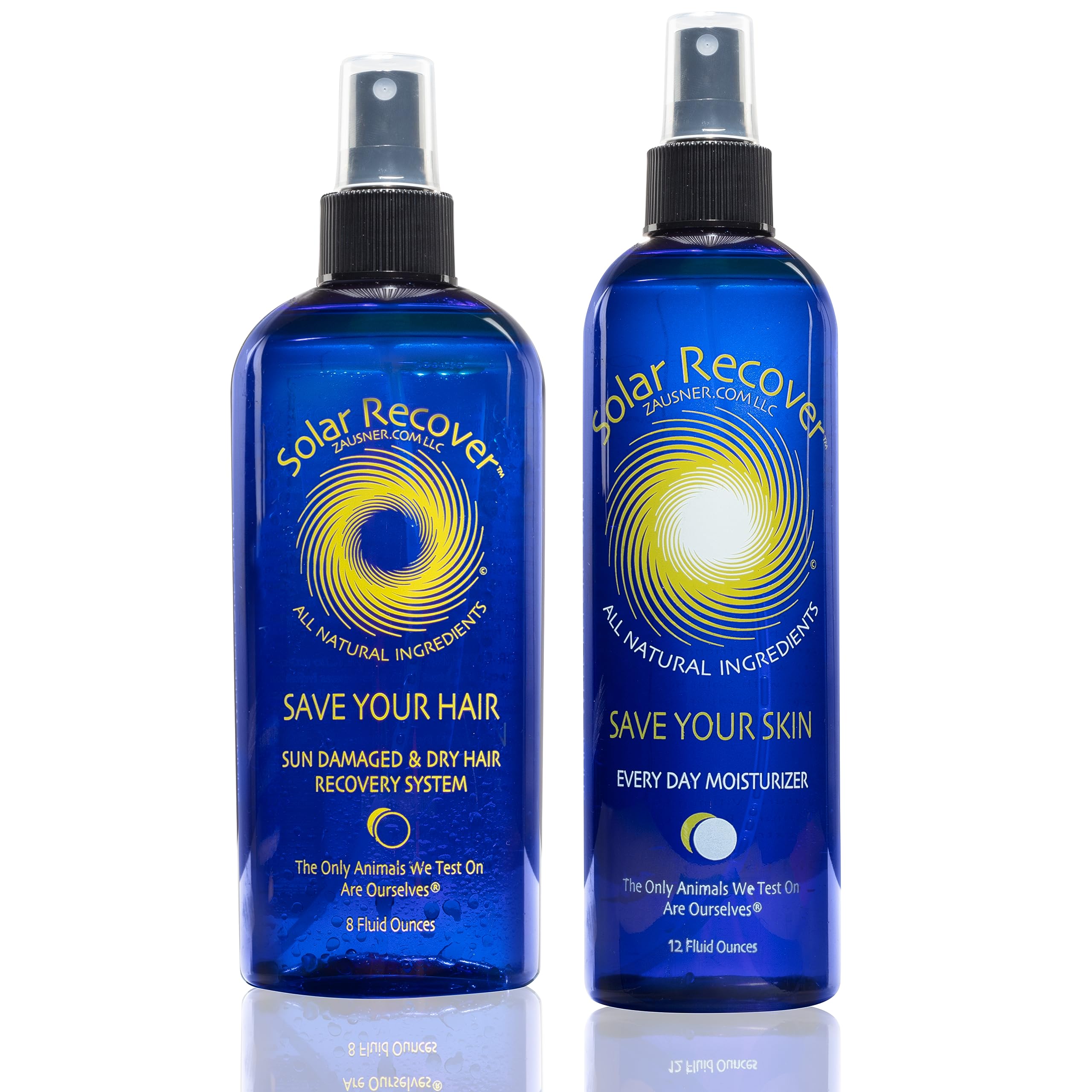 Solar Recover After Sun Moisturizing Spray + Hair Detangler Combo – Hydrating Skin Mist & Leave-In Conditioner