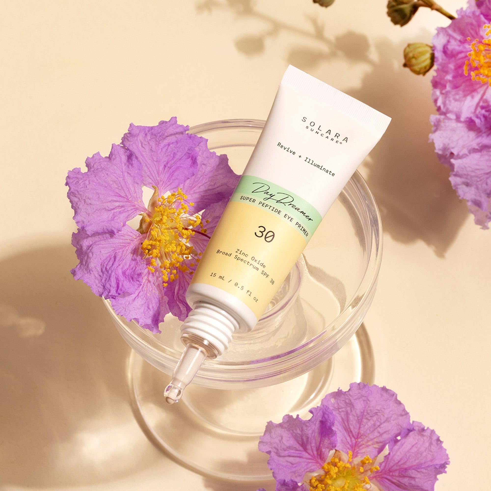 Solara Suncare Day Dreamer Eye Primer SPF 30 – Vegan, Cruelty-Free