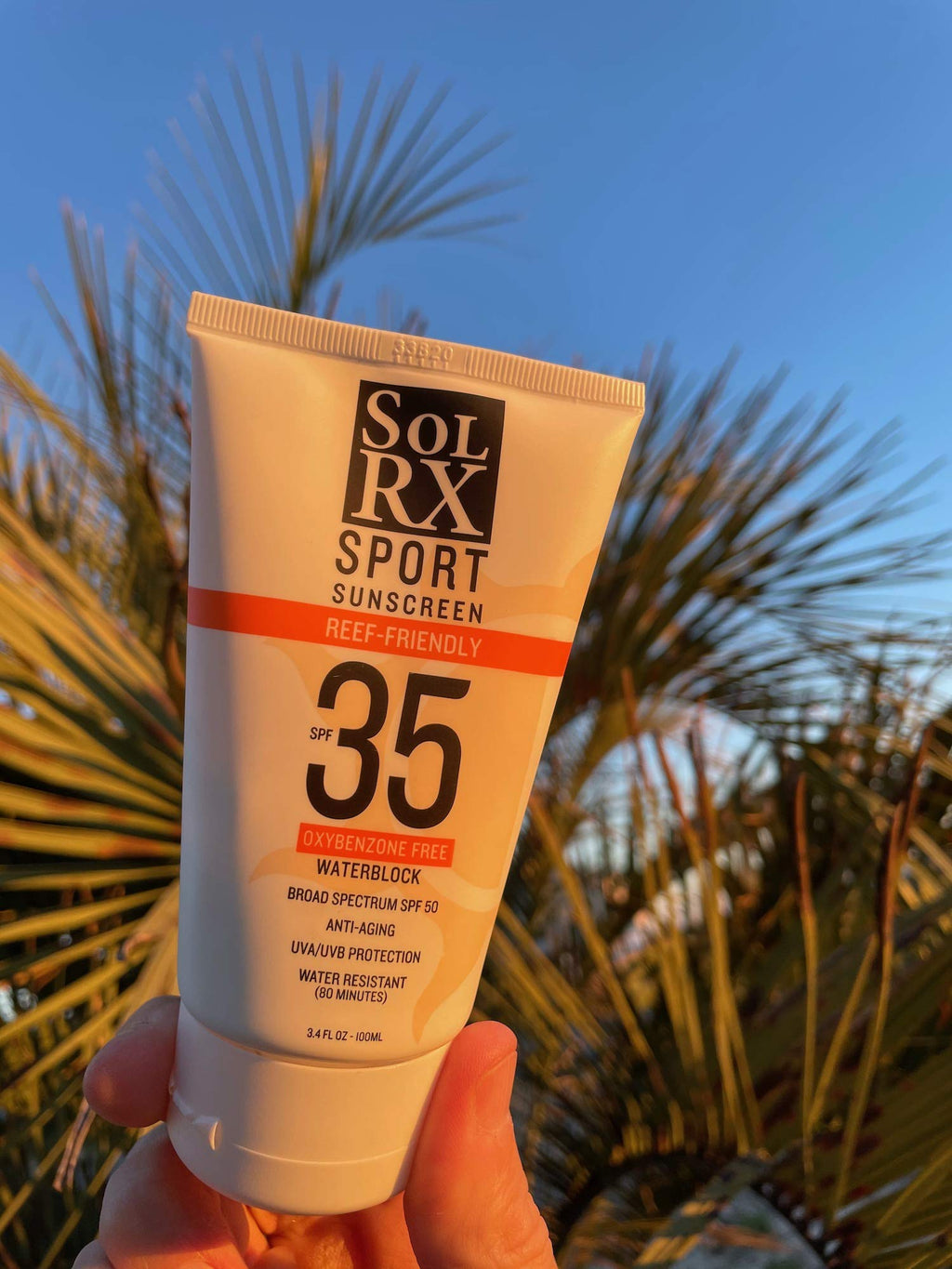 SolRX SPORT SPF 35 Sunscreen – Reef Friendly, Oxybenzone Free, Fragrance Free (Pack of 2) | Made in USA