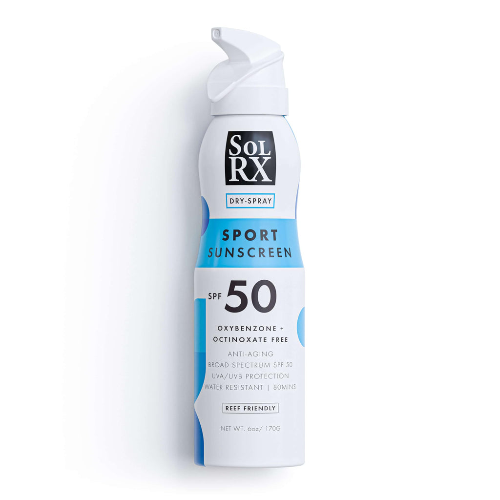 SolRX Sport Spray SPF 50 – Reef-Friendly Broad Spectrum Sunscreen for Face & Body