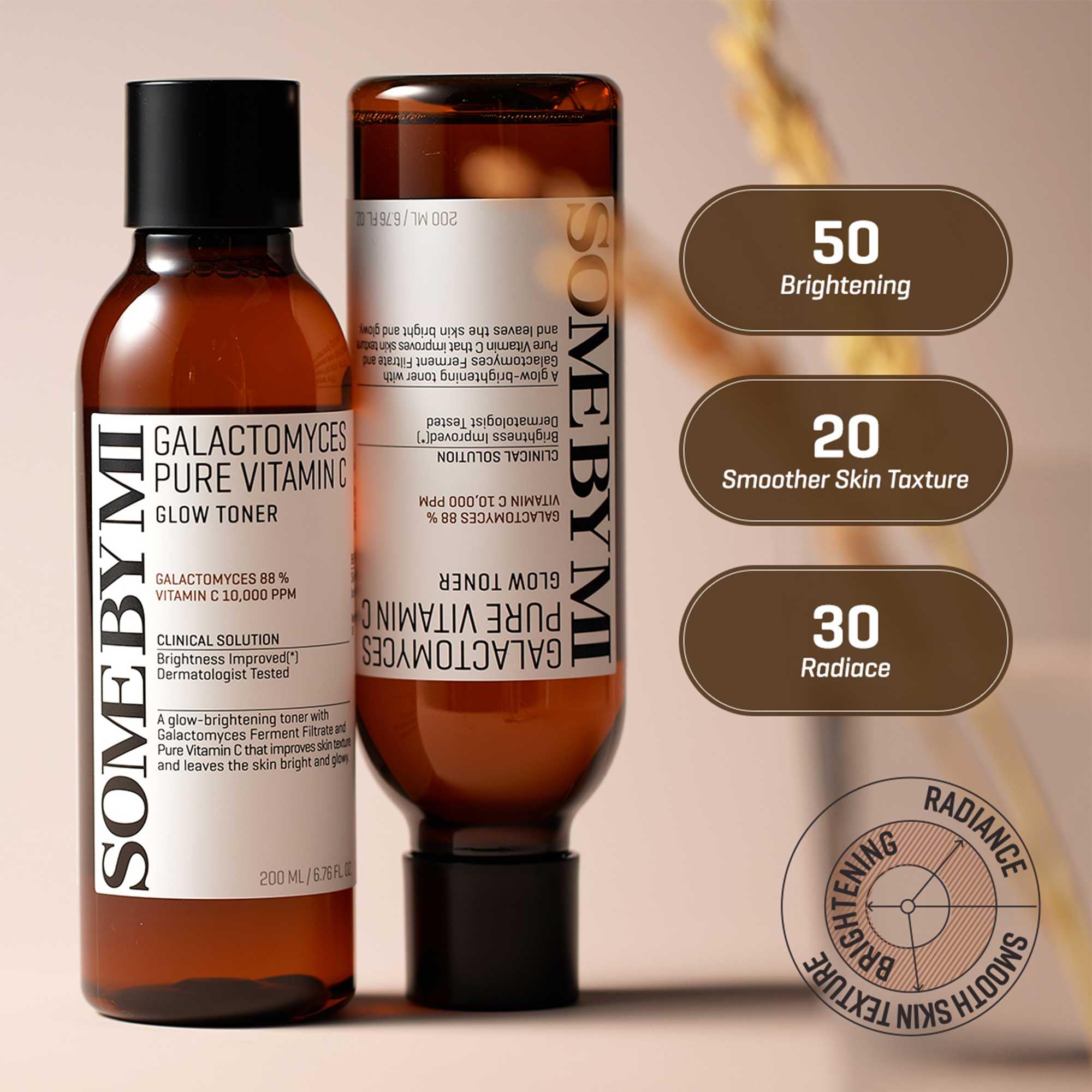 SOME BY MI Galactomyces Vitamin C Glow Toner - 200ml | Brightening Korean Skincare