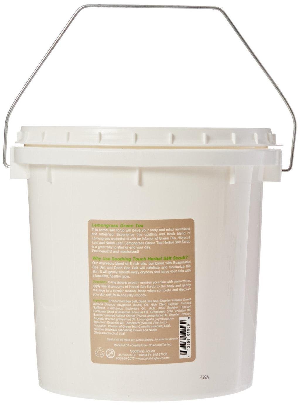 Soothing Touch W67365LG1 Salt Scrub Lemongrass Green Tea, 10-Pound