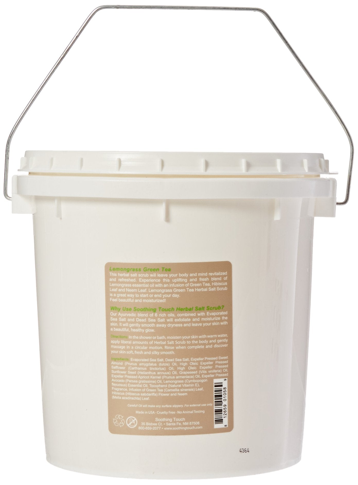 Soothing Touch W67365LG1 Salt Scrub Lemongrass Green Tea, 10-Pound