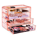 Sorbus 4-Drawer Makeup Organizer | Clear Acrylic Cosmetic Storage