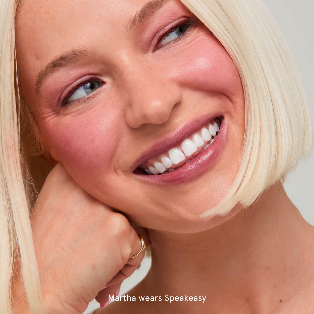 SOSHE Beauty - Blurring Pillow Blush Speakeasy Dusty Mauve | Cream-to-Powder, Vegan, Cruelty-Free