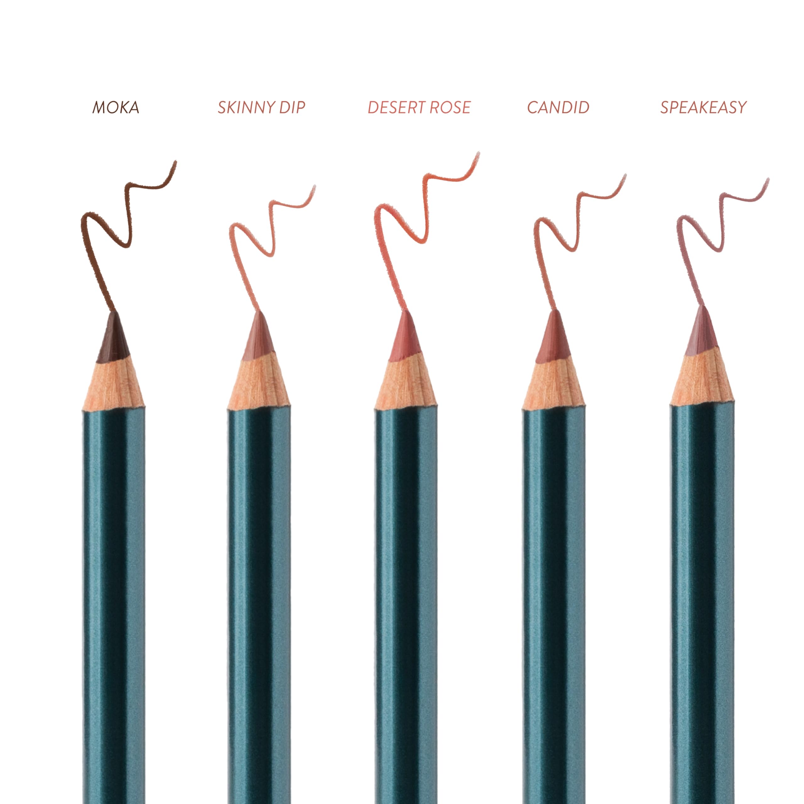 SOSHE Beauty Soft Glide Lip Liner Skinny Dip Cool Nude | Hydrating, Smooth, Cruelty-Free, Plastic Negative
