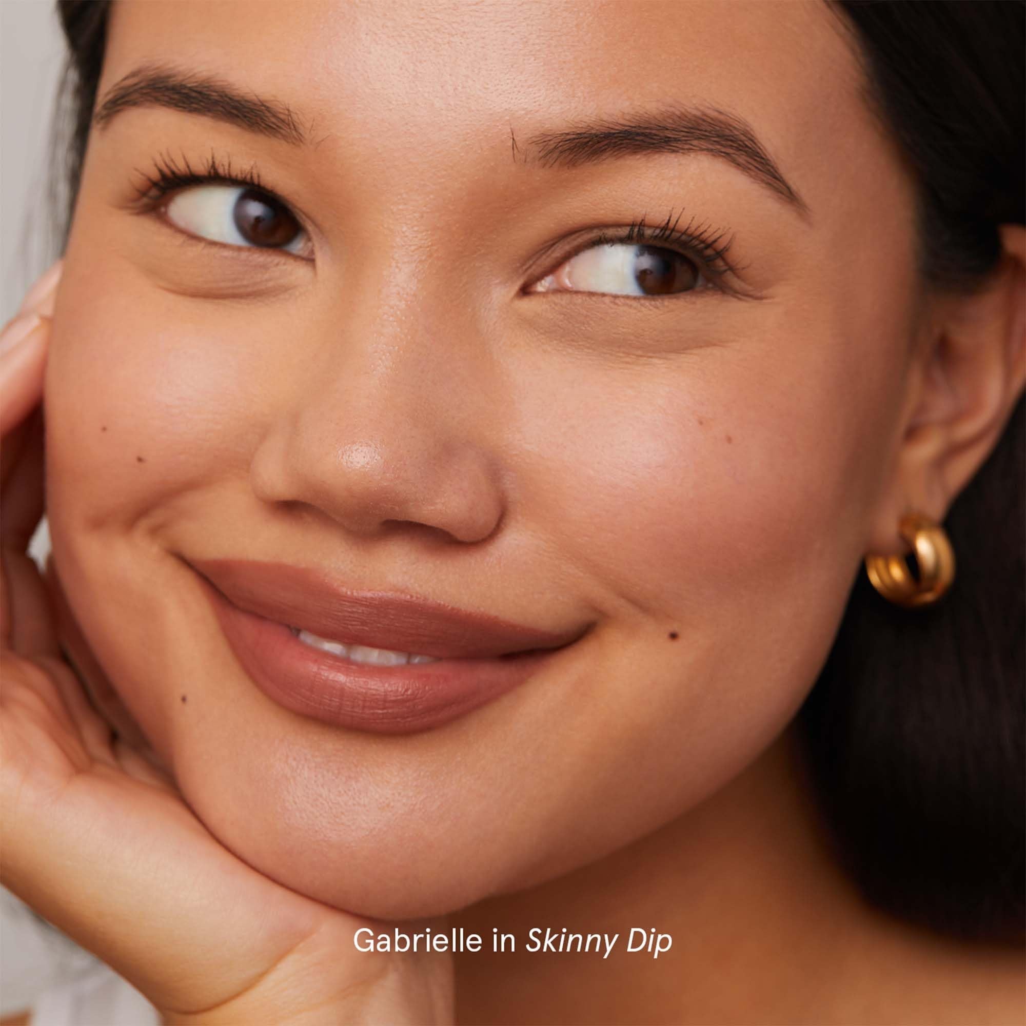 SOSHE Beauty Soft Glide Lip Liner Skinny Dip Cool Nude | Hydrating, Smooth, Cruelty-Free, Plastic Negative