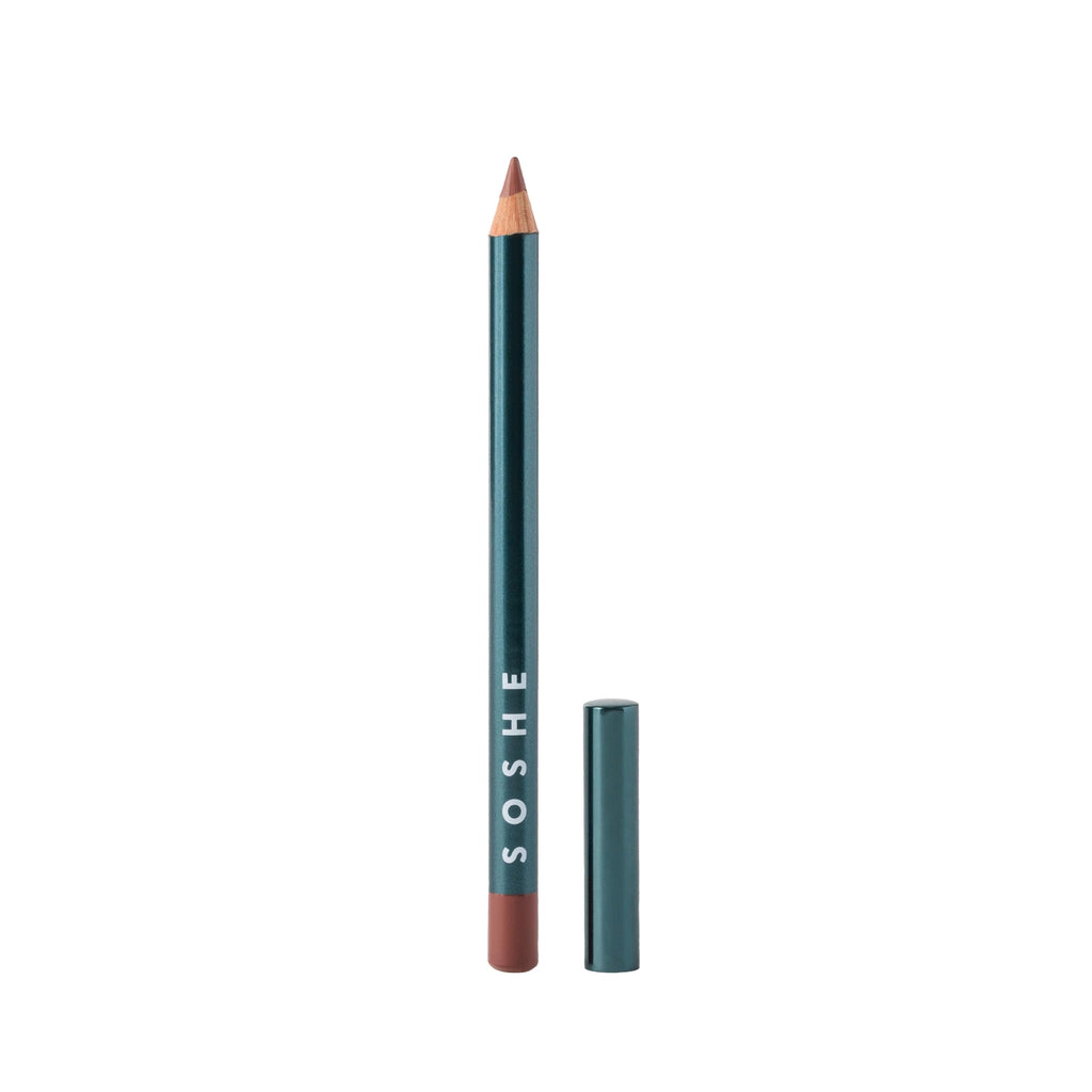 SOSHE Beauty Soft Glide Lip Liner Skinny Dip Cool Nude | Hydrating, Smooth, Cruelty-Free, Plastic Negative