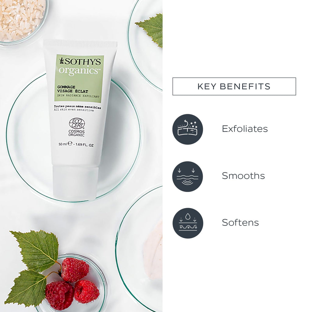 SOTHYS Skin Radiance Exfoliant | Gentle Organic Face Scrub for All Skin Types