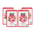 South Of France SoF Triple Milled Bar Soap – Wild Rose, Coconut Oil & Organic Shea Butter | Vegan & Non-GMO | Free From Phthalates, Sulfates & Parabens | 4 x 6 oz