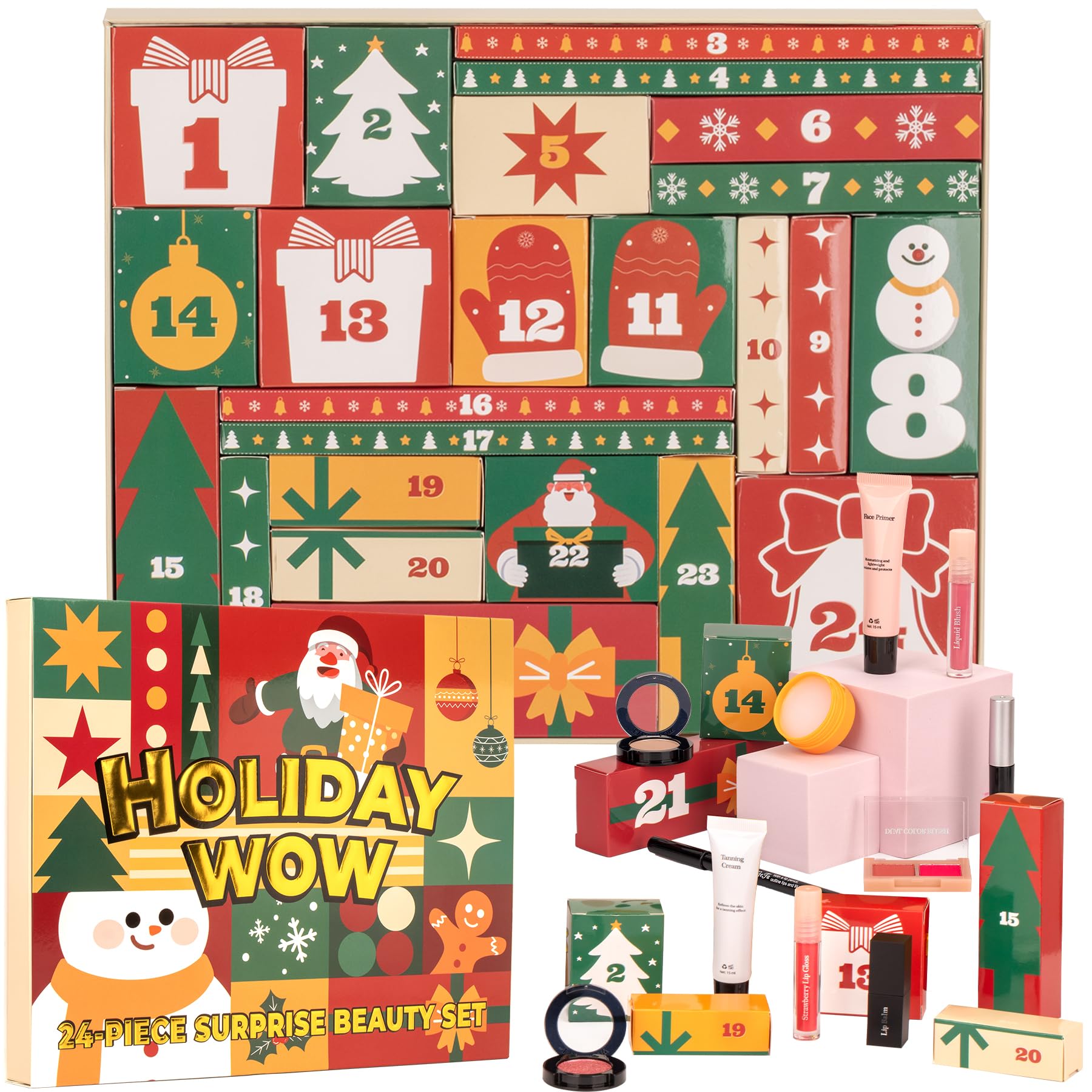 SOYUB Makeup Advent Calendar 2025 – 24 Day Teen Beauty Gift Set | Christmas Advent Calendar for Teen Girls