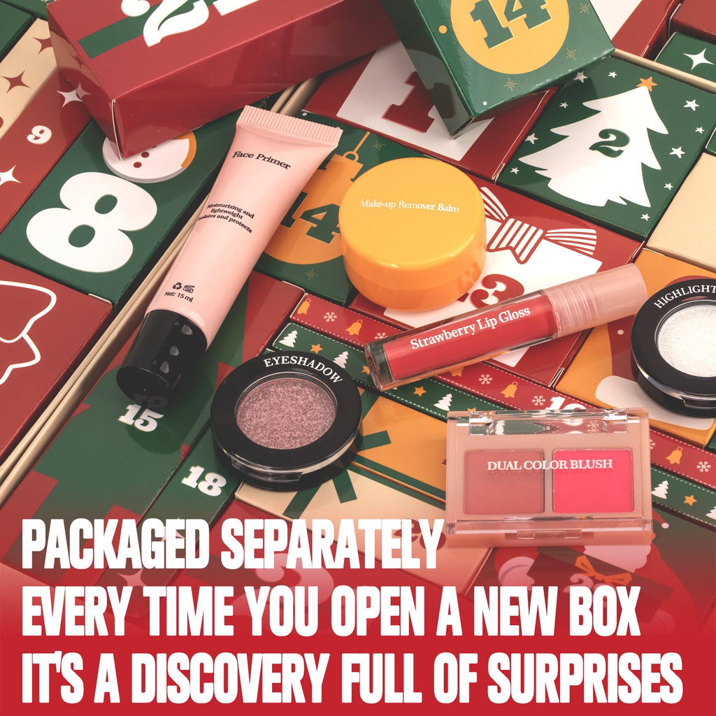 SOYUB Makeup Advent Calendar 2025 – 24 Day Teen Beauty Gift Set | Christmas Advent Calendar for Teen Girls