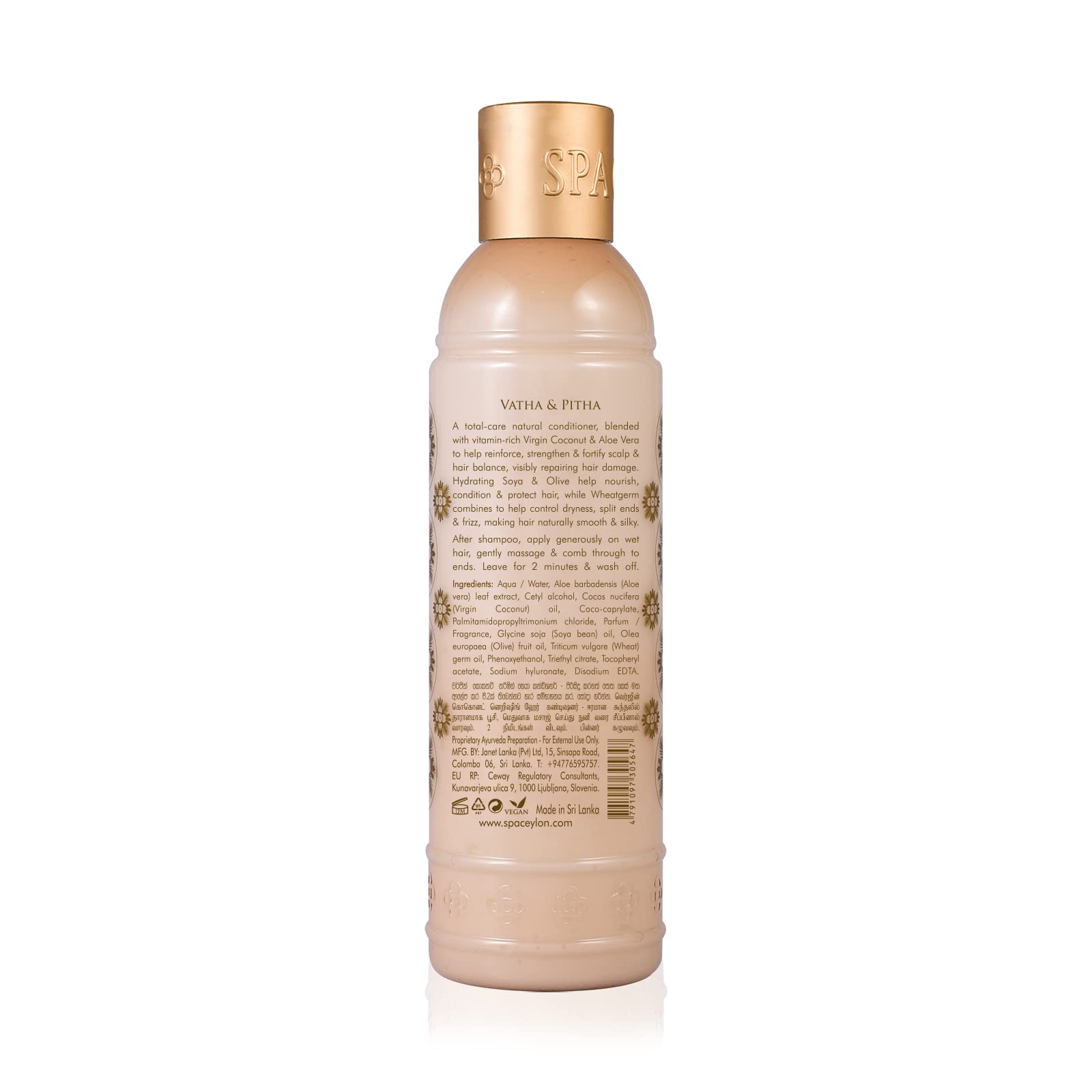 SPA CEYLON Virgin Coconut Nourishing Hair Conditioner | Hydration & Strength