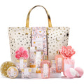 Spa Luxetique Daisy Dream 15-Piece Bath Gift Set – Shower Gel, Hand Cream & Tote