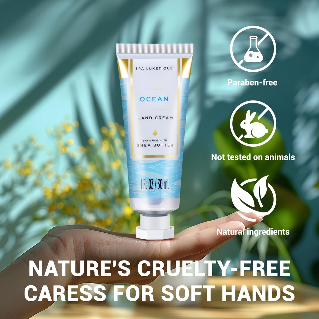 Spa Luxetique Hand Cream Set – 6 Travel-Size Lotions for Dry Hands | Gifts for Women