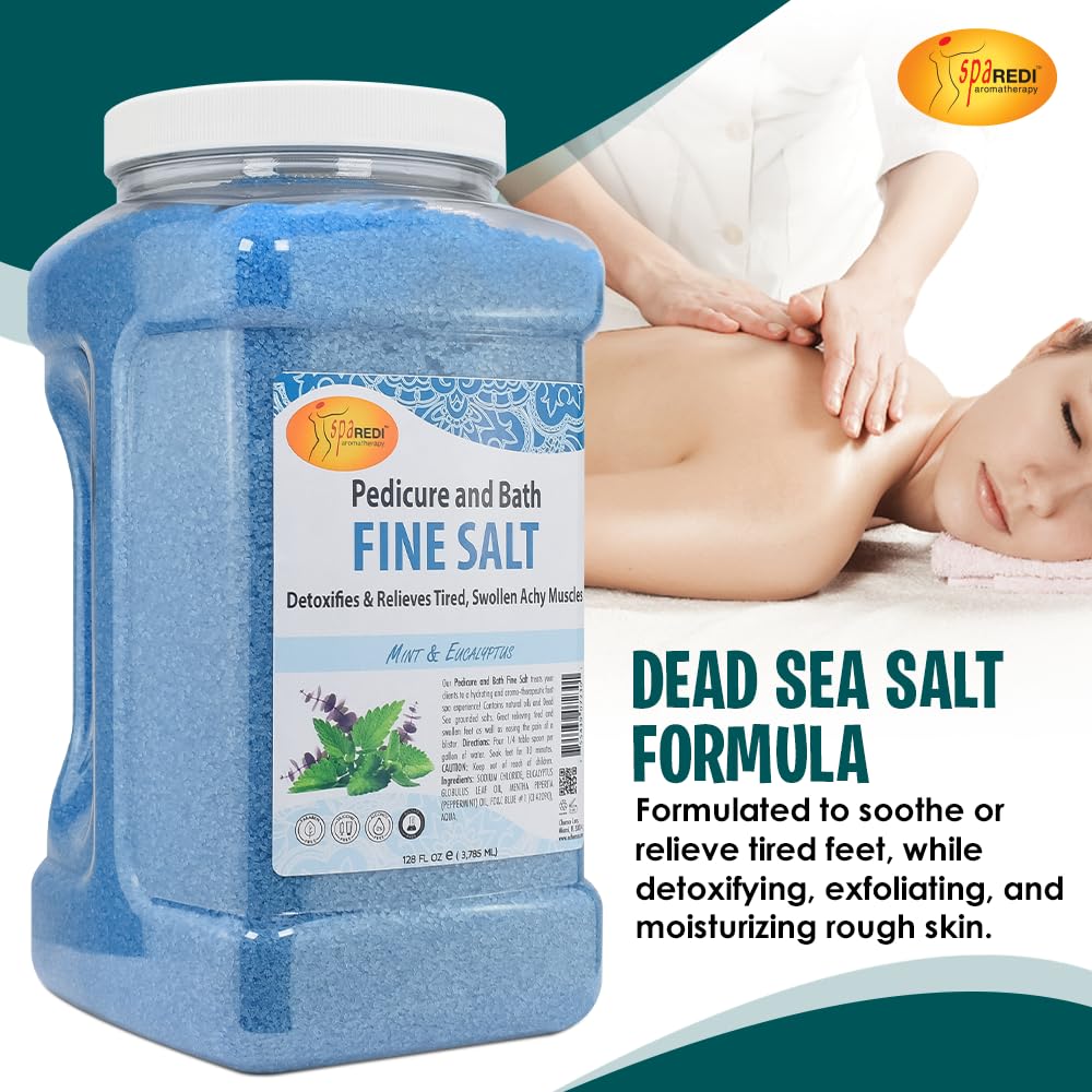 SPA REDI Detox Foot Soak – Mint & Eucalyptus, 128 oz