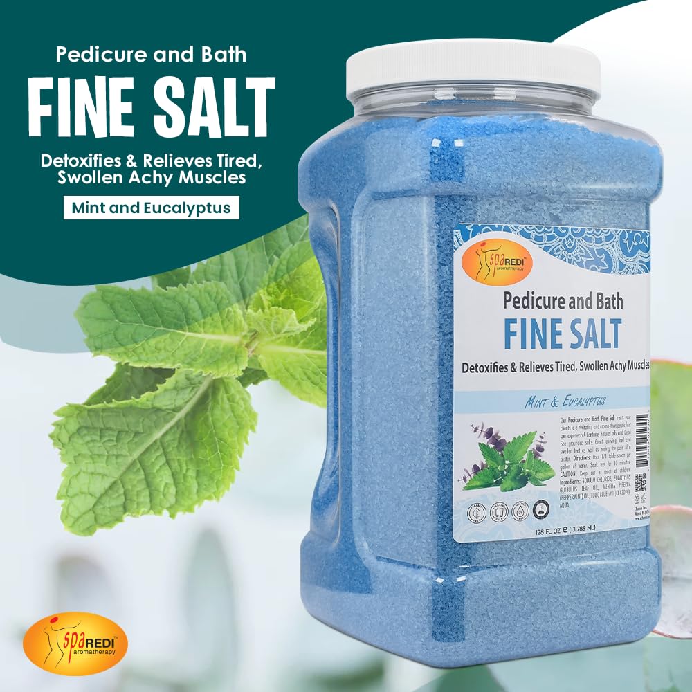 SPA REDI Detox Foot Soak – Mint & Eucalyptus, 128 oz