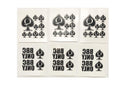 SpadesCastle Queen of Spades Temporary Tattoos – 39-Piece BBC ONLY Set on 6 Sheets