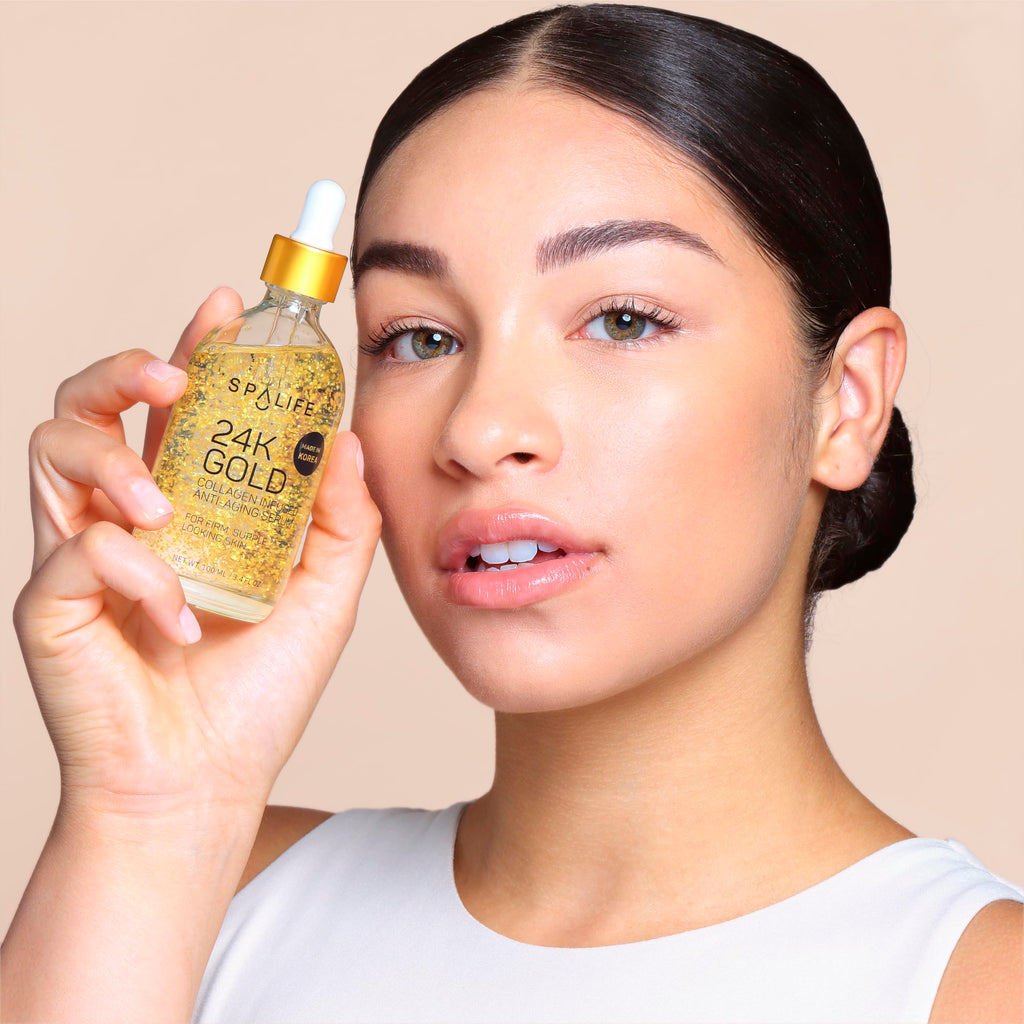 SpaLife 24K Gold Collagen & Hyaluronic Acid Serum Duo – Hydration, Radiance & Firmness (2 Pack)