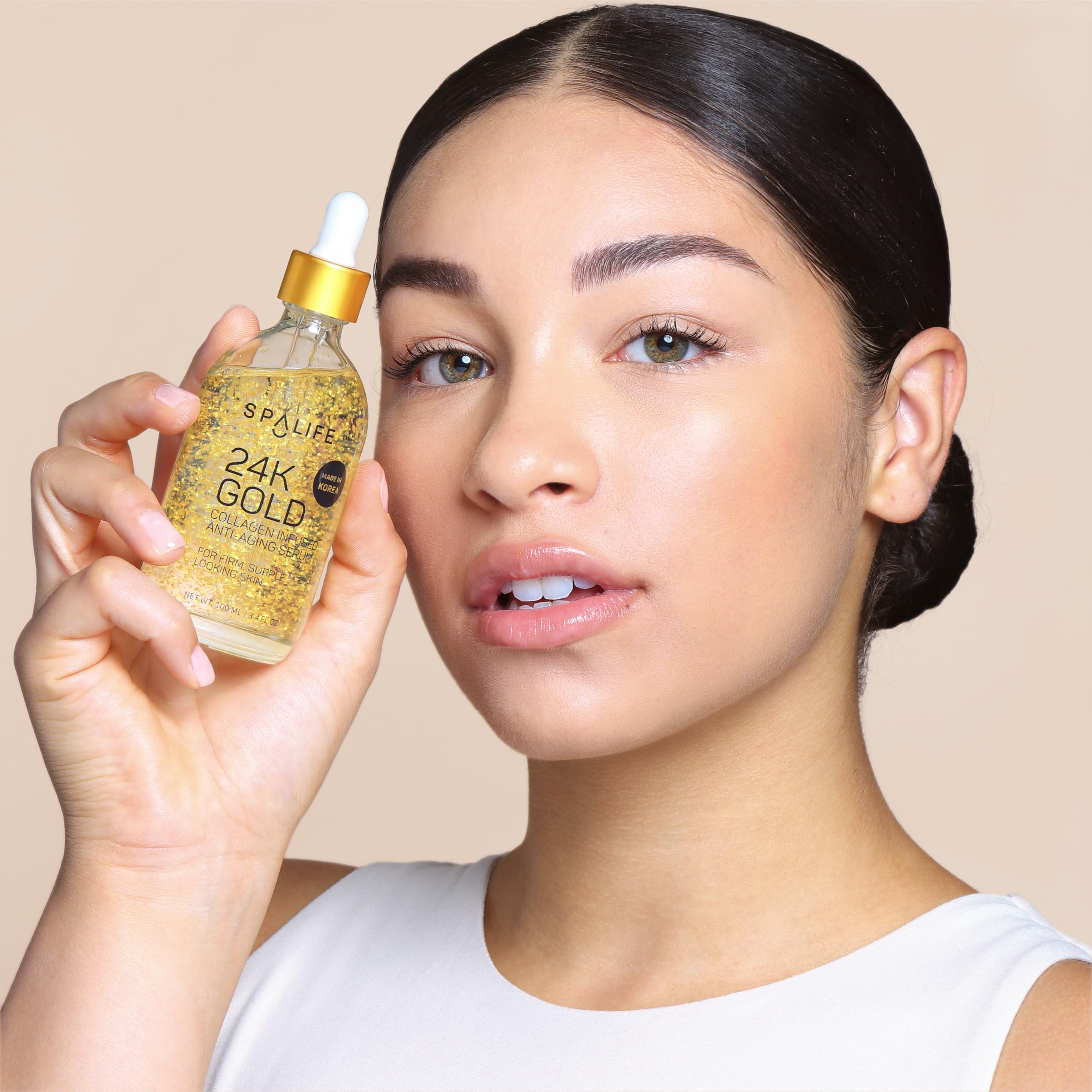 SpaLife 24K Gold Collagen & Hyaluronic Acid Serum Duo – Hydration, Radiance & Firmness (2 Pack)