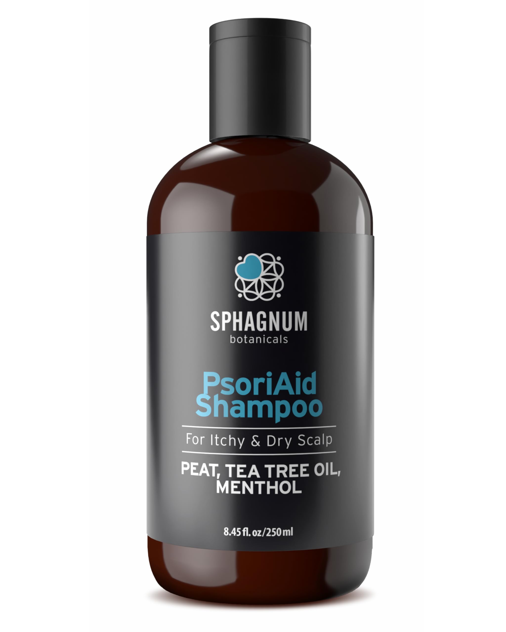 Sphagnum Botanicals Psoriasis Shampoo with Peat Mud & Tea Tree Oil – 8.45 Oz