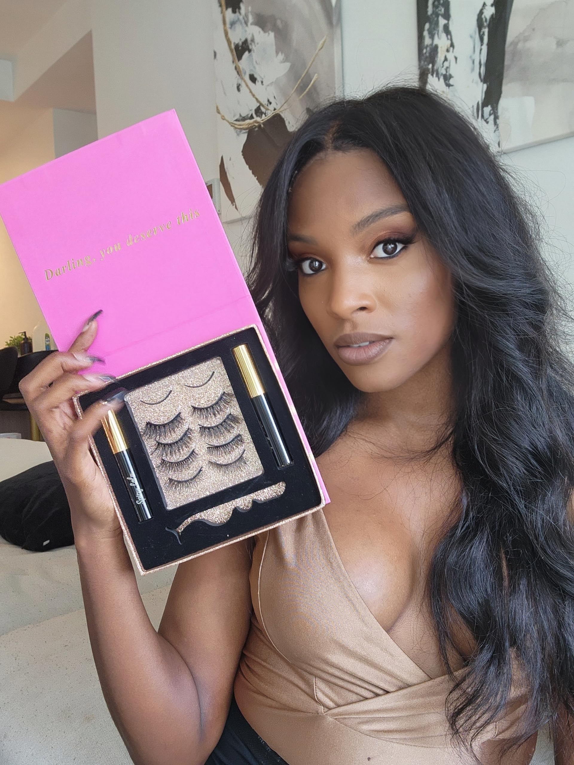 Spicy Lola Cat Eye Magnetic Lashes – Vegan Faux Mink, Reusable & Easy Magnetic Liner System