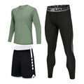 Sportswear for Men: High-Elastic Quick-Drying Compression Leggings Set