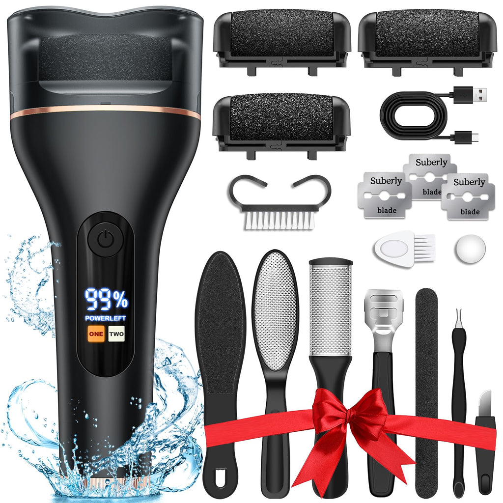 Spriak 16-in-1 Electric Callus Remover Kit – Rechargeable Foot Care Tool for Home Pedicure