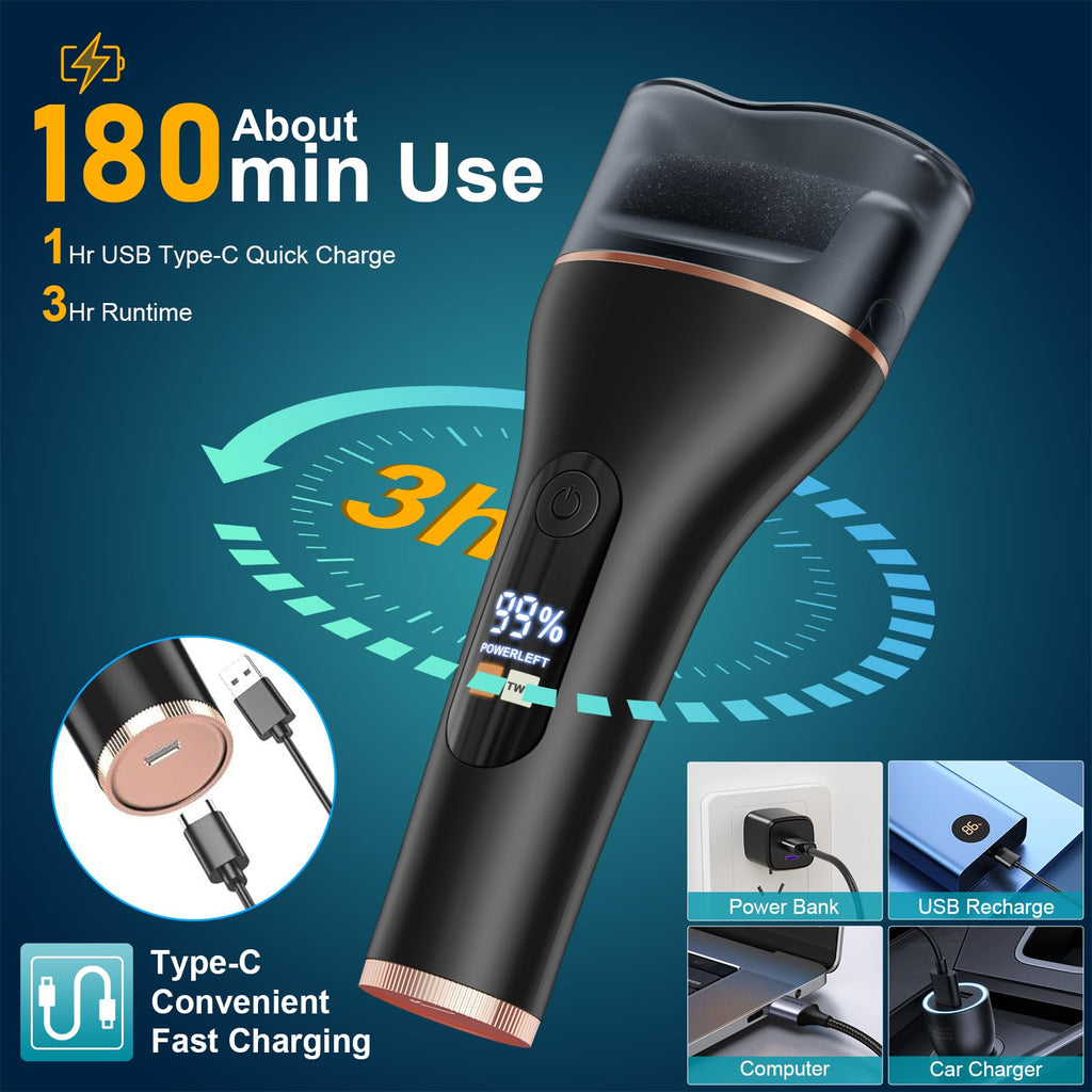 Spriak 16-in-1 Electric Callus Remover Kit – Rechargeable Foot Care Tool for Home Pedicure