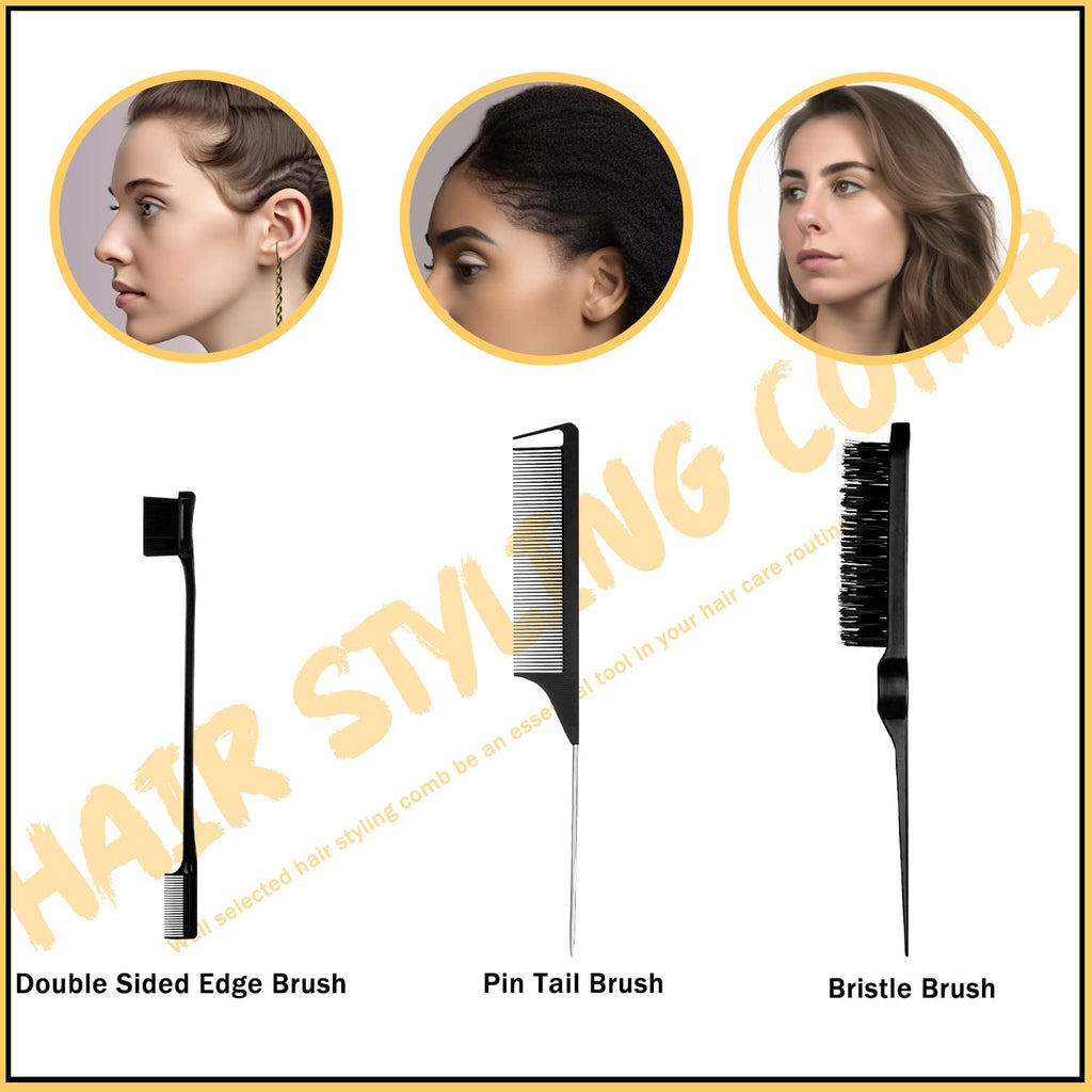 SPRINGSUGAR 7-Pcs Hair Wax & Edge Control Set for Women – Strong Hold, Wig Edges, Finishing Stick