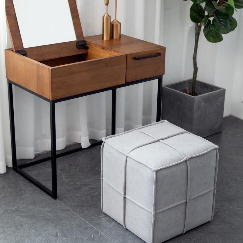 Square Stool, Yellow