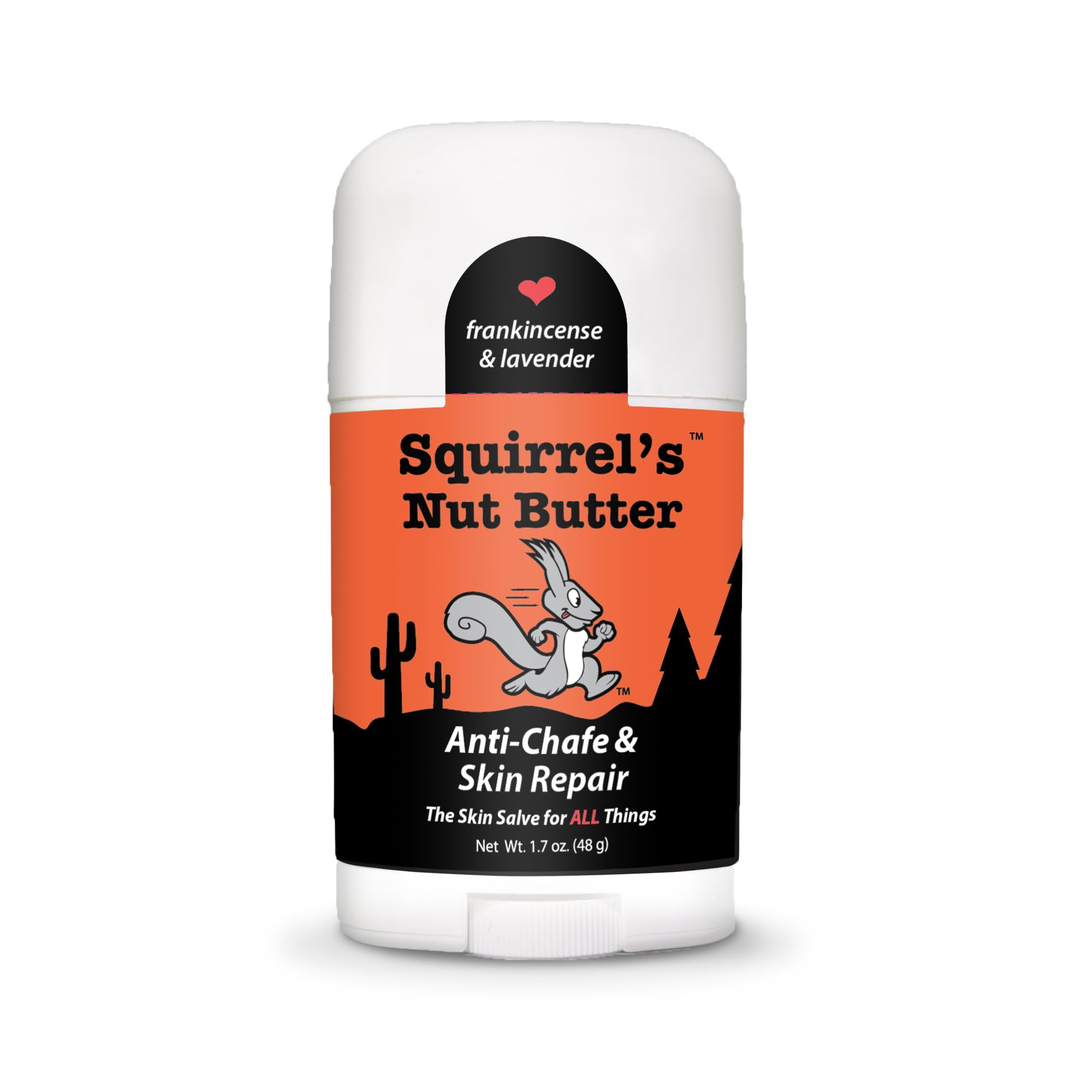 Squirrel's Nut Butter Anti Chafe Stick – Frankincense & Lavender | 1.7 oz