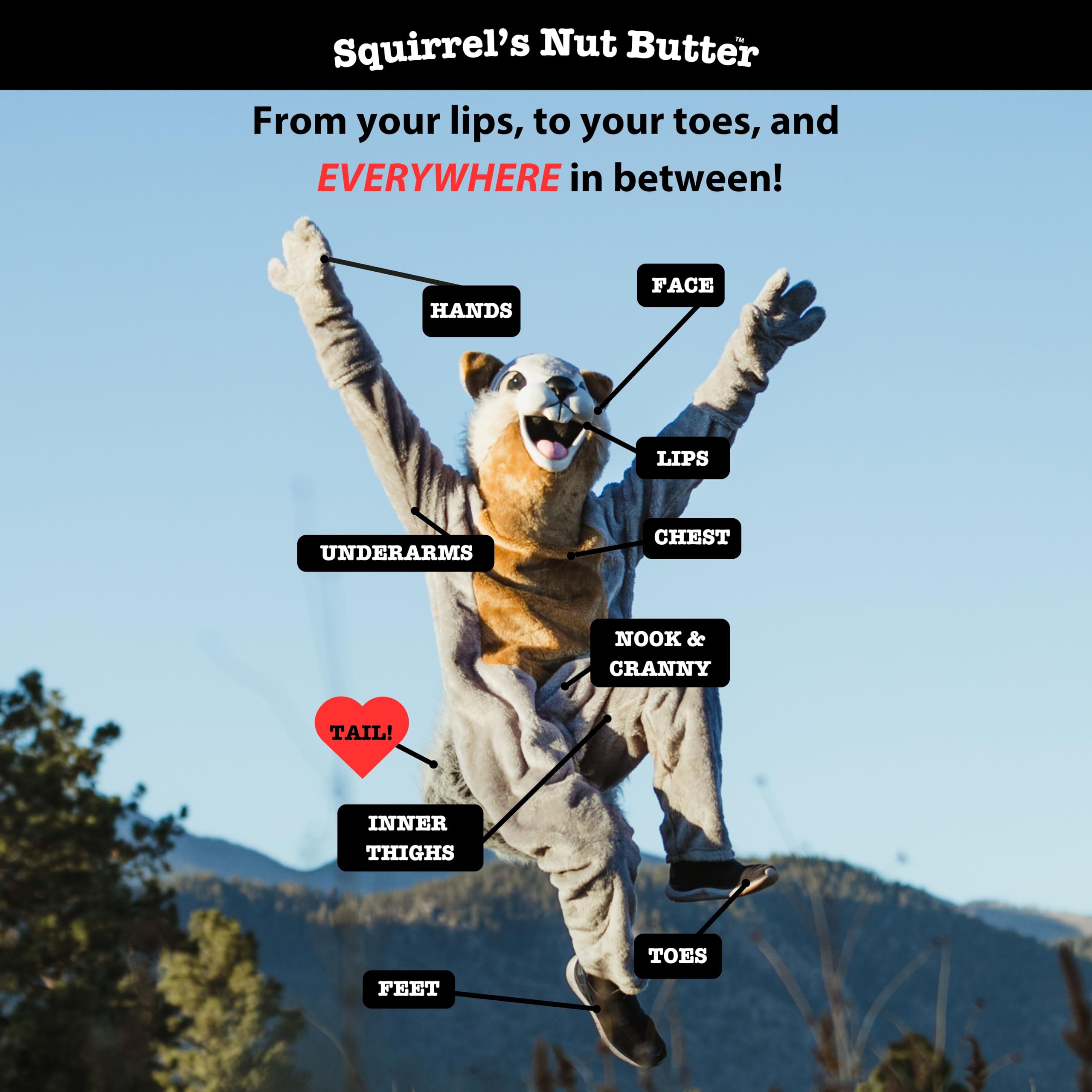 Squirrel's Nut Butter Anti Chafe Stick | All Natural Skin Care for Athletes & Adventurers | Thighs, Arms, Pack Straps & More | 2.7 oz