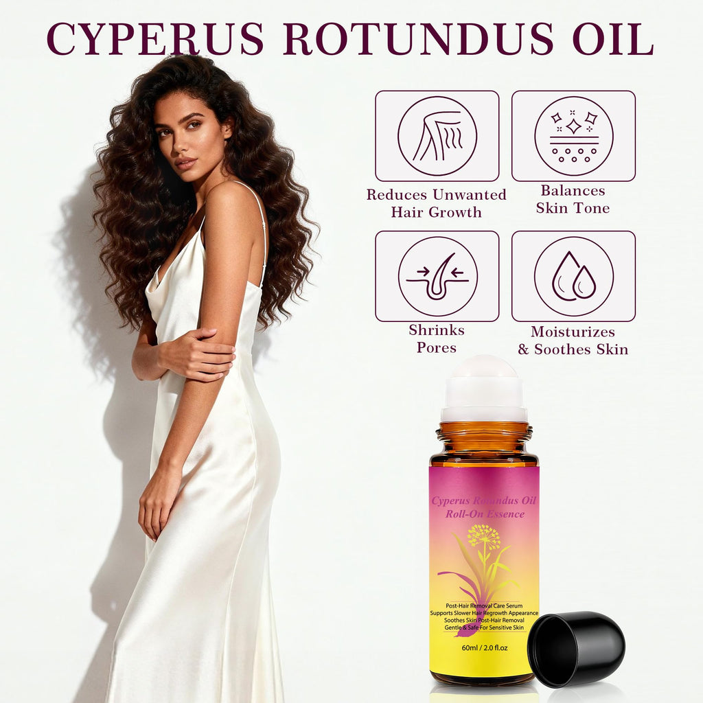 SRIOIO Cyperus Rotundus Oil – Natural Cyprus Cypress Rotundus for Hair Reduction & Skin Soothing (2.02 Fl Oz)
