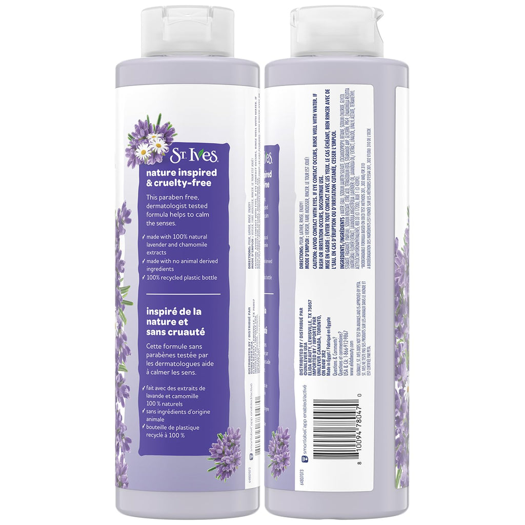 St. Ives Lavender & Chamomile Calming Shower Gel 2-Pack | 22 oz