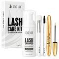 STACY LASH Shampoo & Lash Growth Serum Kit — 50ml Foaming Cleanser, Brush Bundle, 5ml Serum