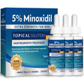 Stafenit 5% Minoxidil Hair Growth Serum for Men and Women — Extra Strength Beard & Scalp Regrowth, 3 x 60ml